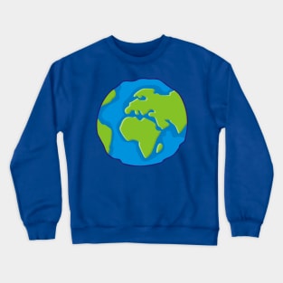 Earth Globe Icon Crewneck Sweatshirt